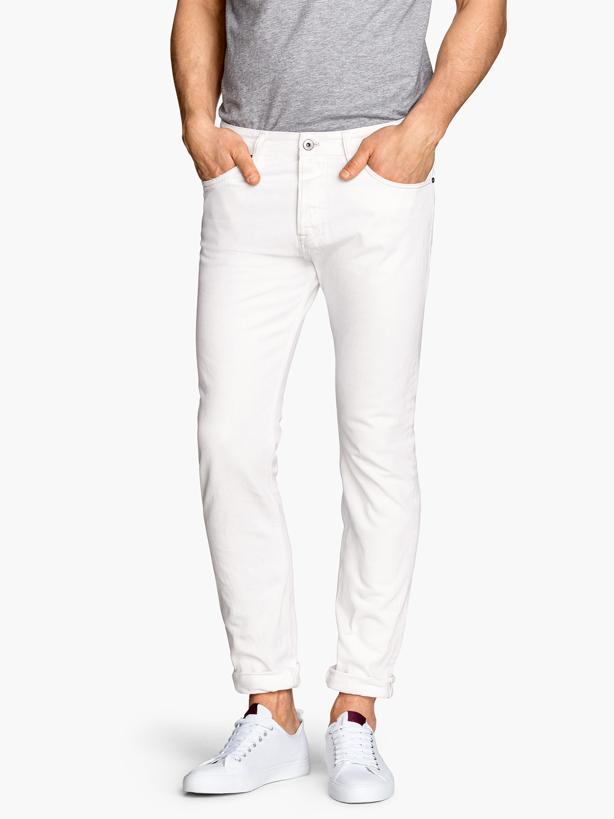 Белые джинсы для мужчин