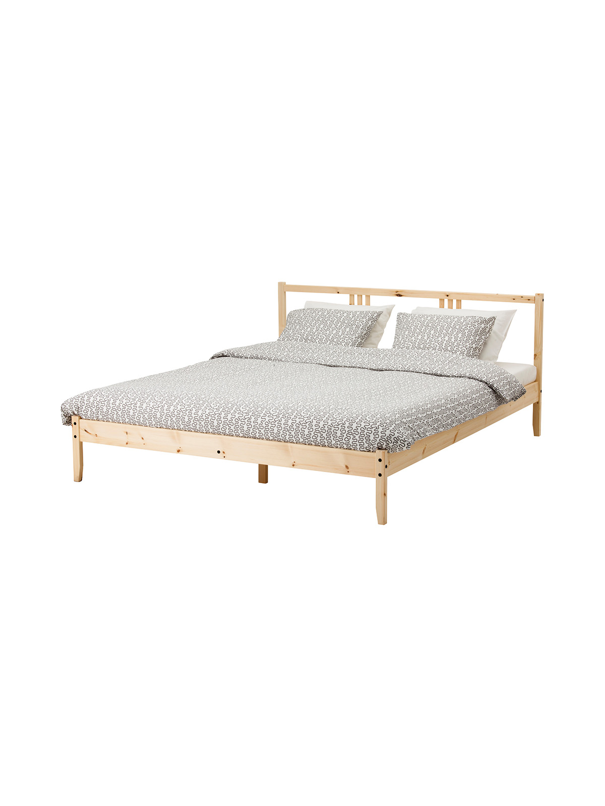 Простая деревянная кровать икеа