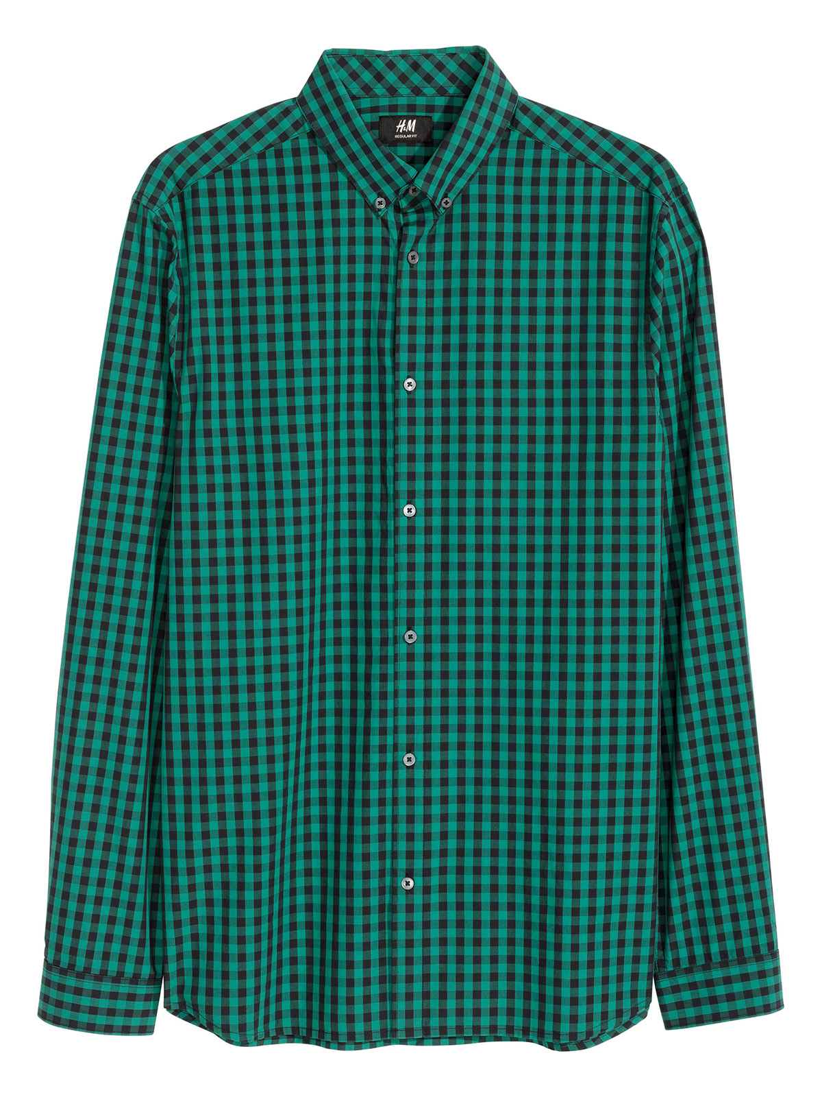 Зеленая клетчатая рубашка Декатлон