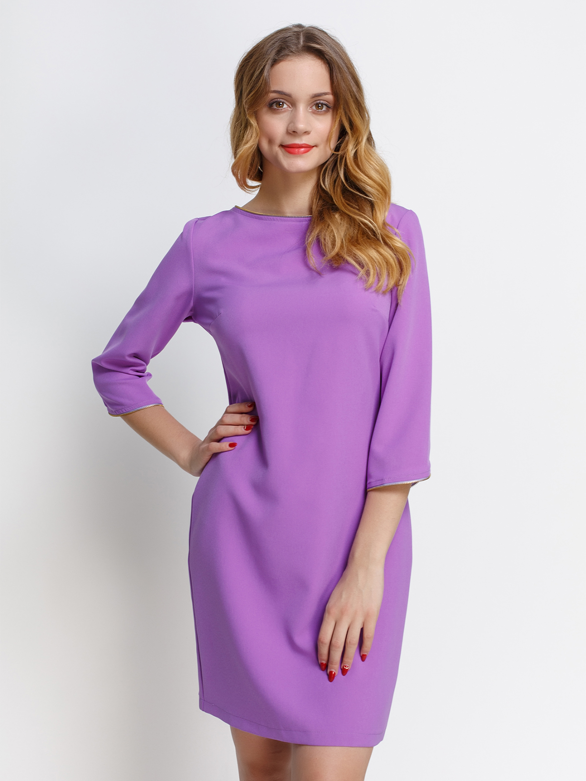 Фиолетовое платье женское
