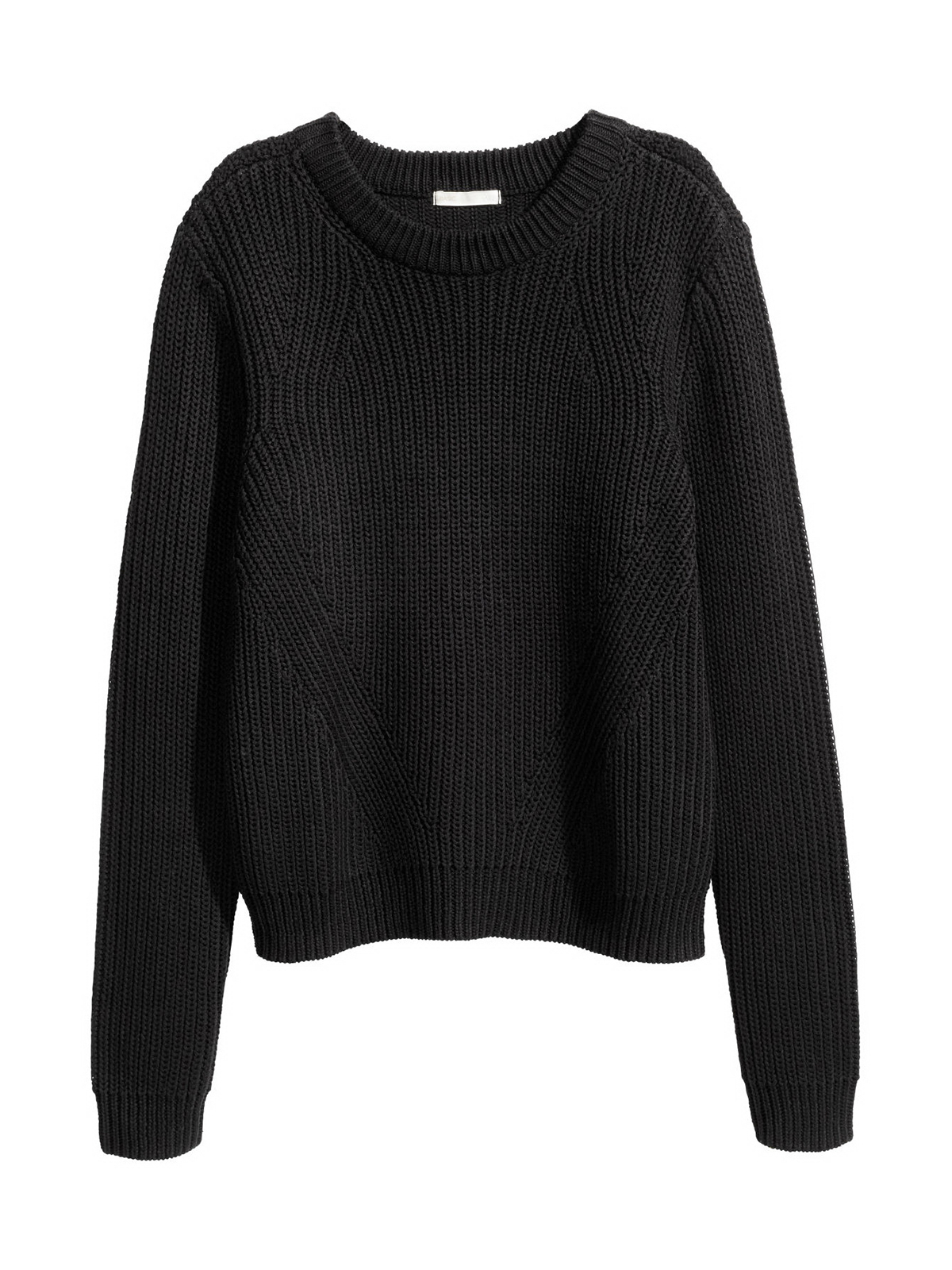 Черный пуловер