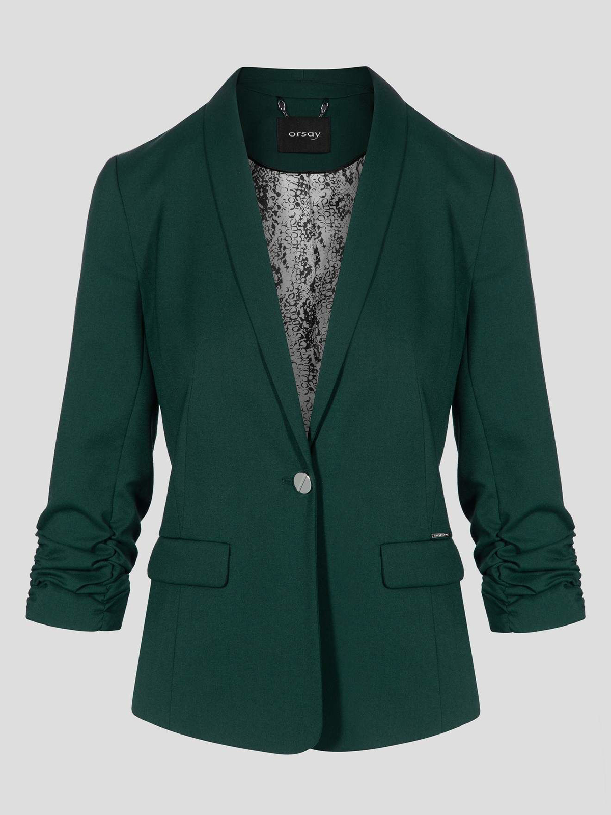 С чем носить темно зеленый пиджак женский
