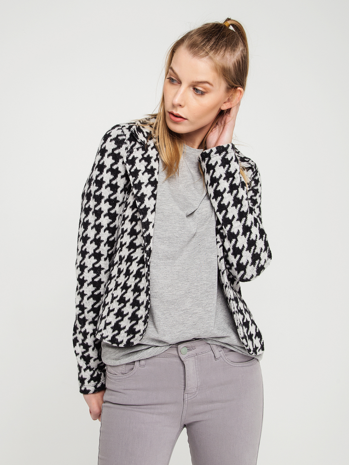 Zara пиджак гусиная лапка 2020