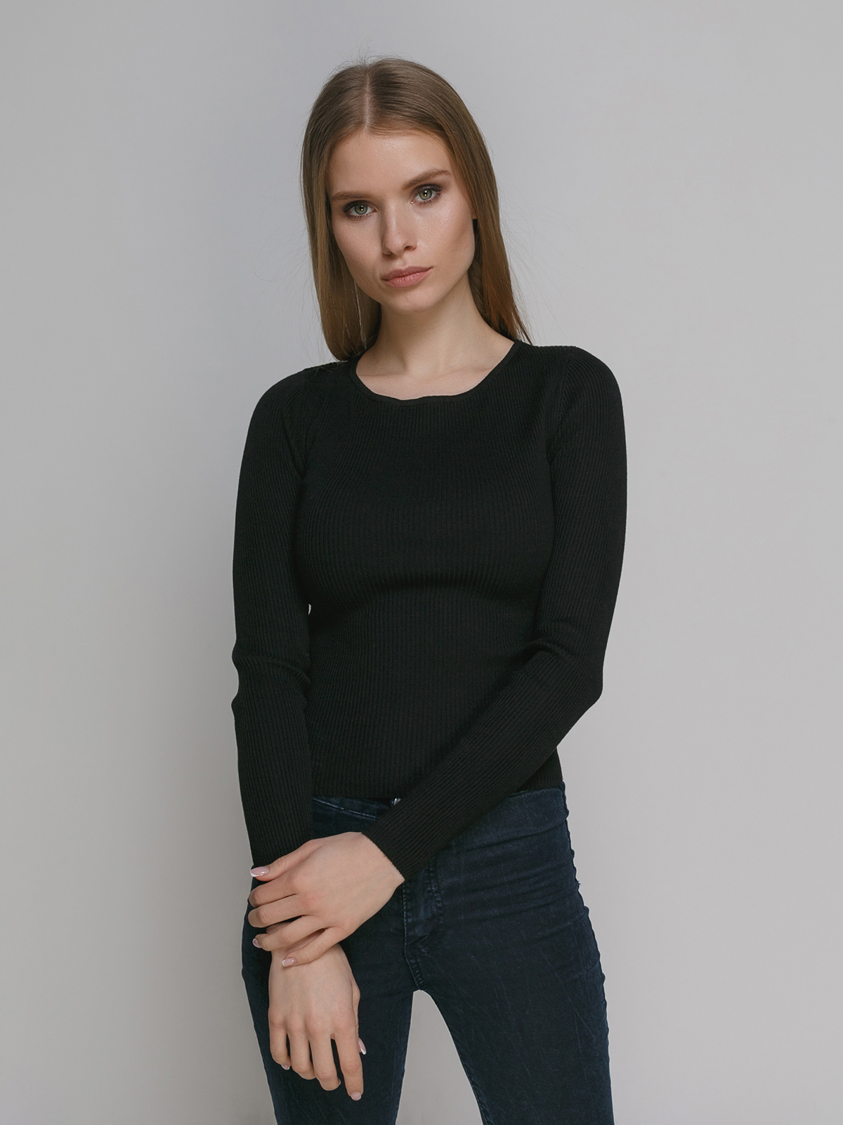 Zara черный пуловер