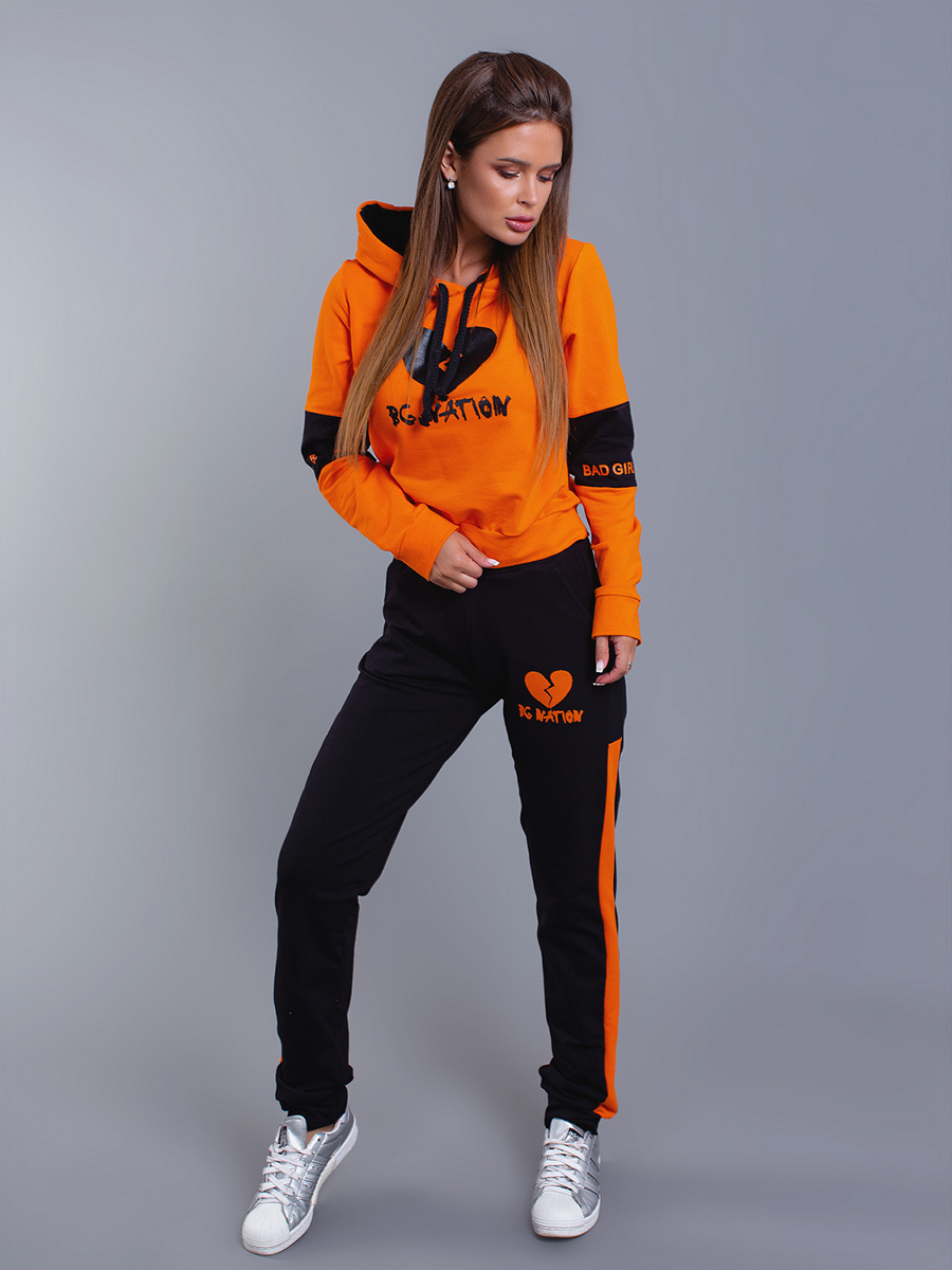 Спортивный костюм адидас женский оранжевый