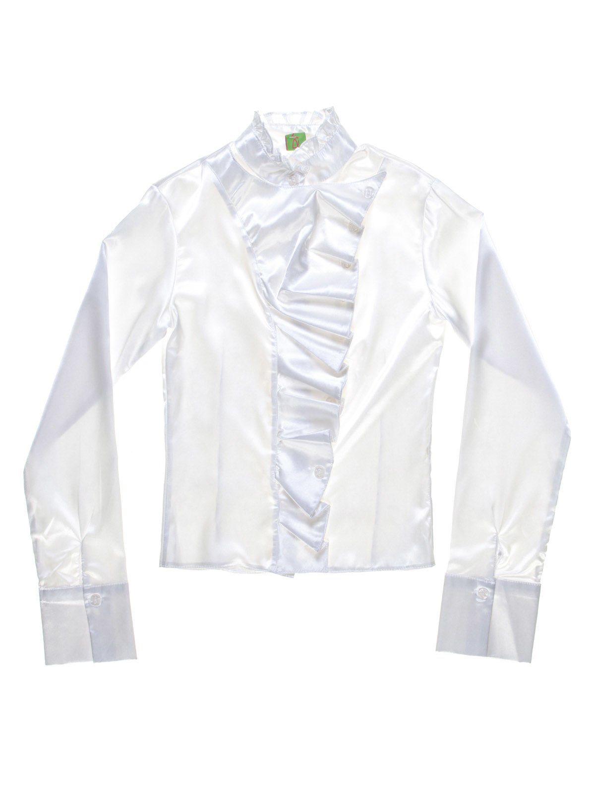 Рубашка белая с оборками | 1236882