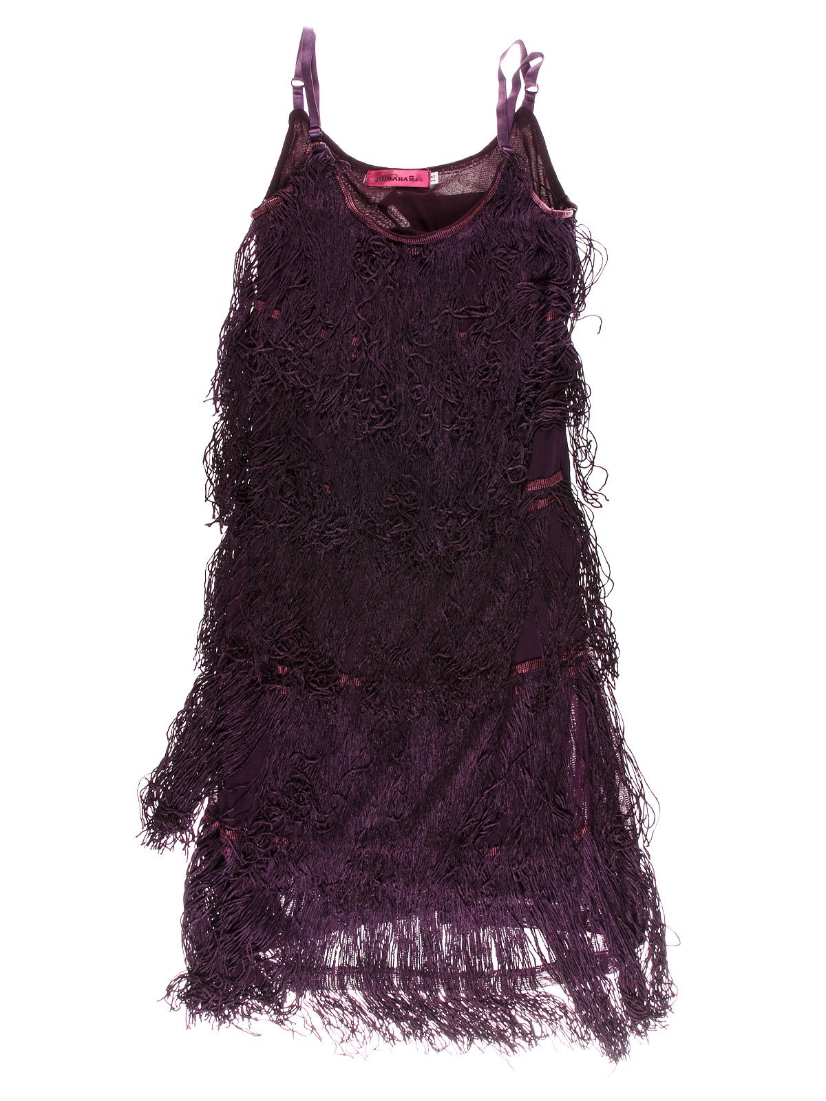Платье фиолетовое с бахромой | 1523929