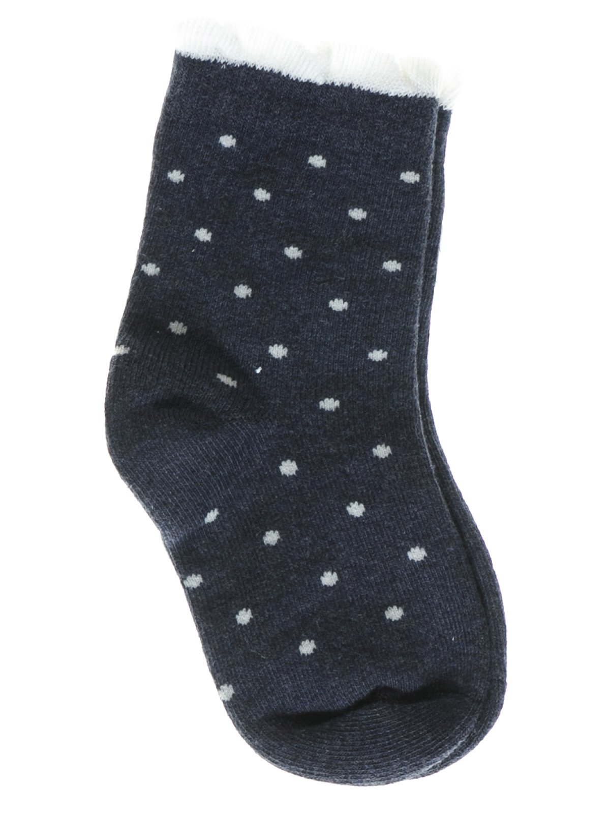 Шкарпетки темно-сині в горох | 1594018