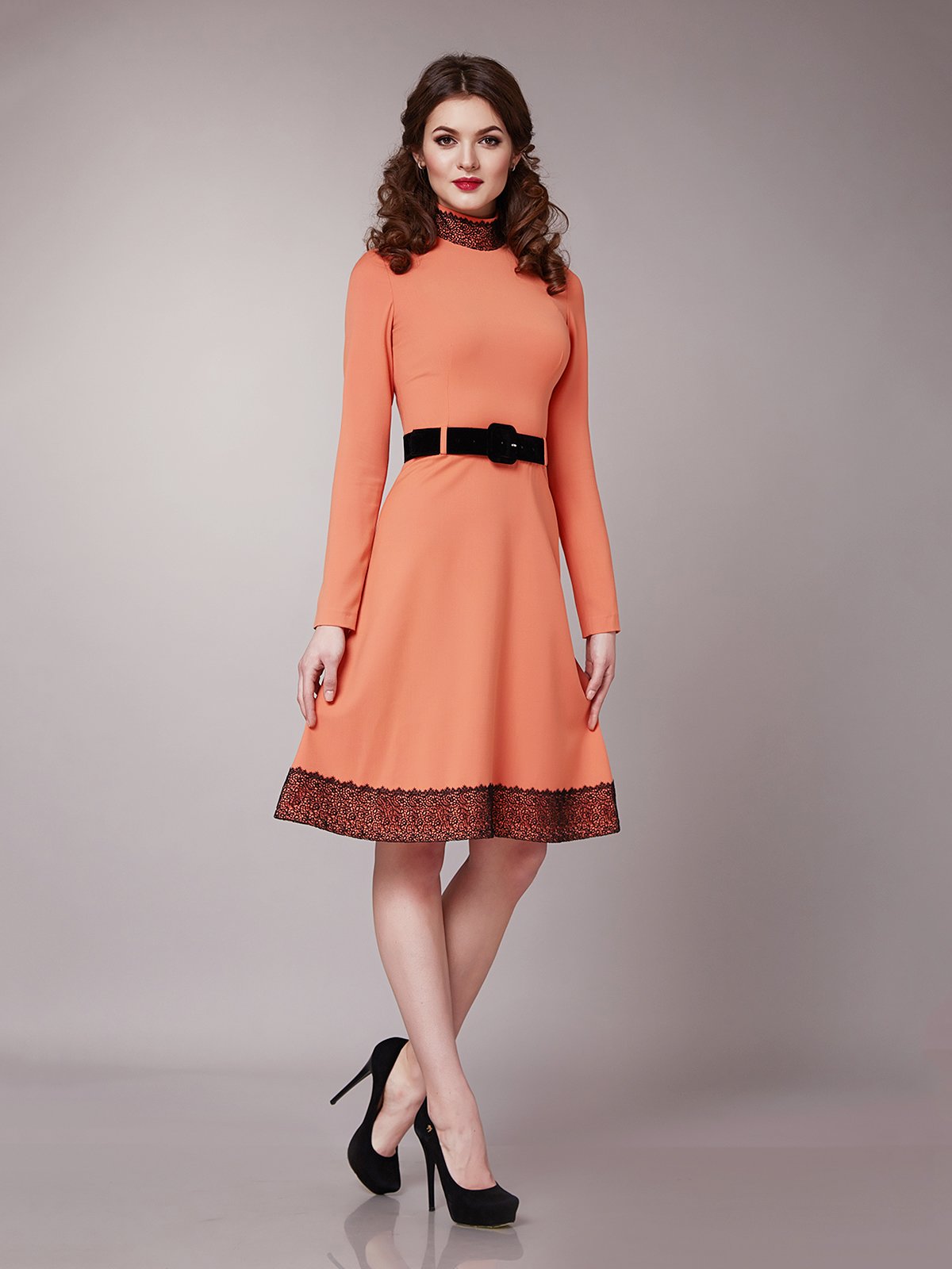 Платье светло-оранжевое | 1579253