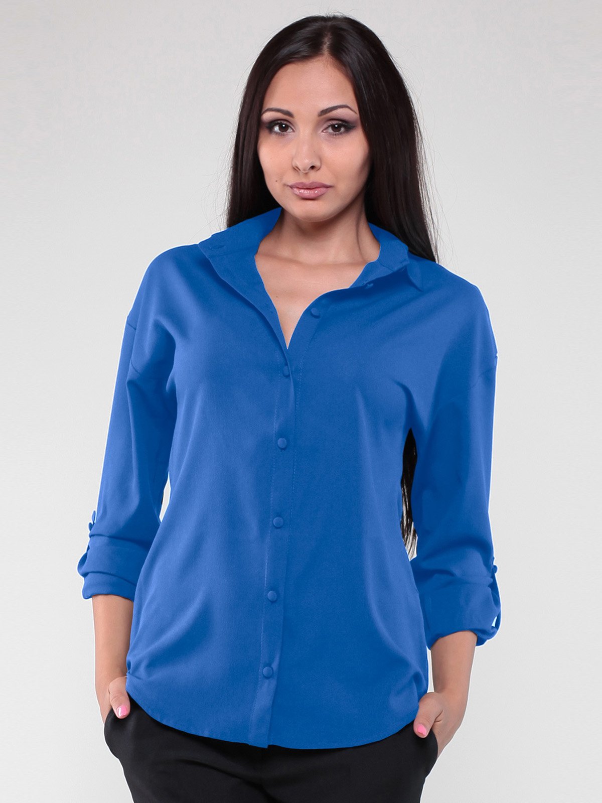 Блуза цвета электрик | 1959005