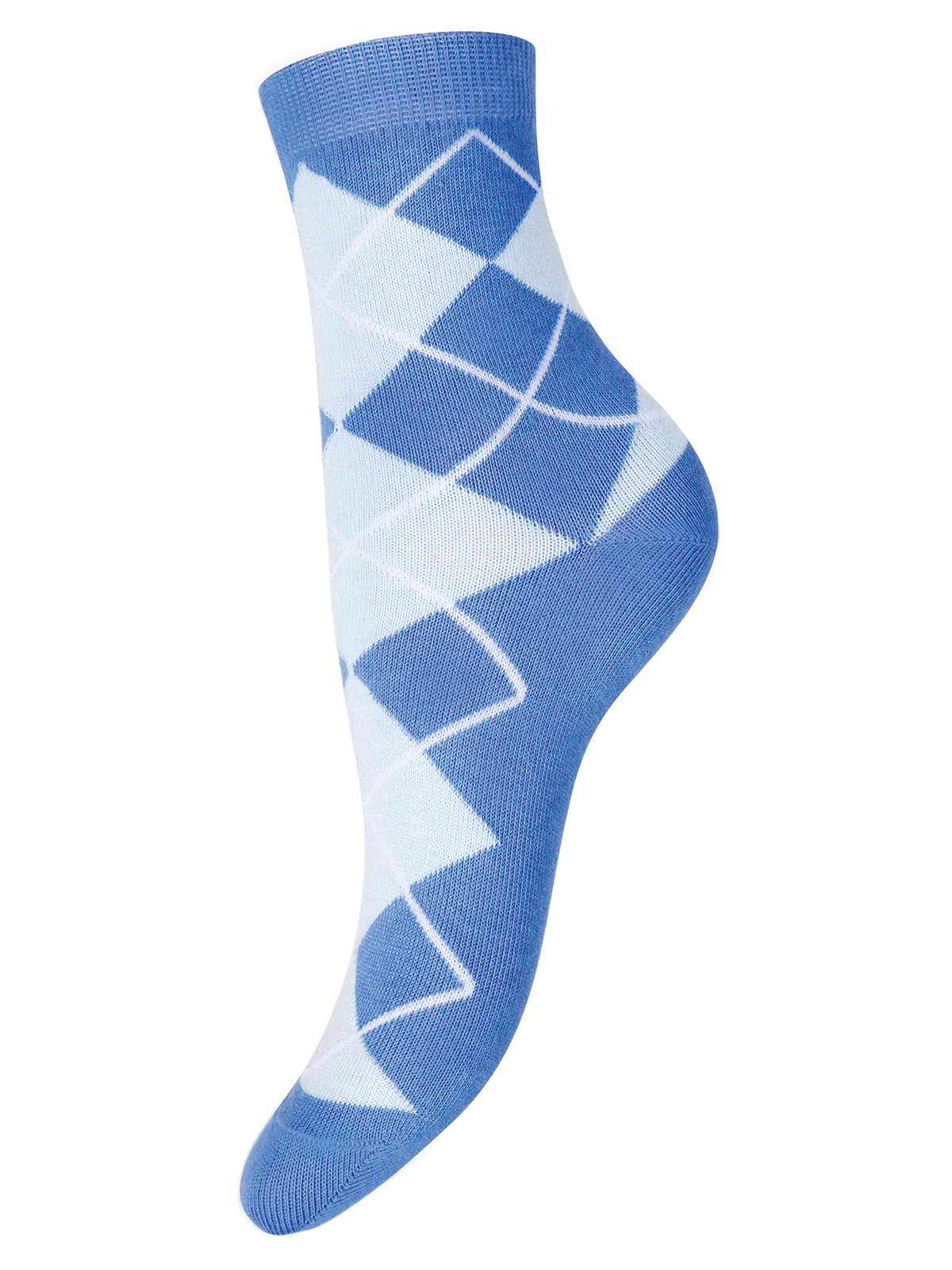 Шкарпетки світло-блакитні в ромби | 2061809