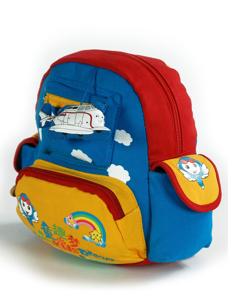 Рюкзак трехцветный с принтом | 2487671