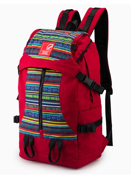 Рюкзак красный с орнаментом | 2487697
