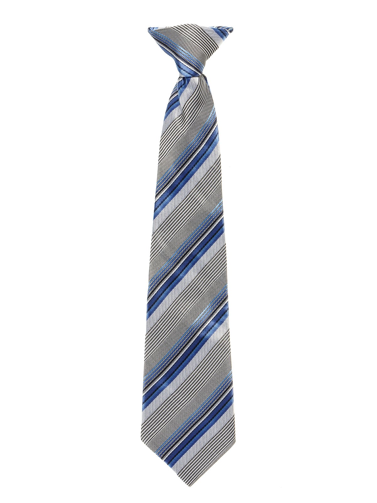 Краватка синьо-чорна в смужку | 2496070