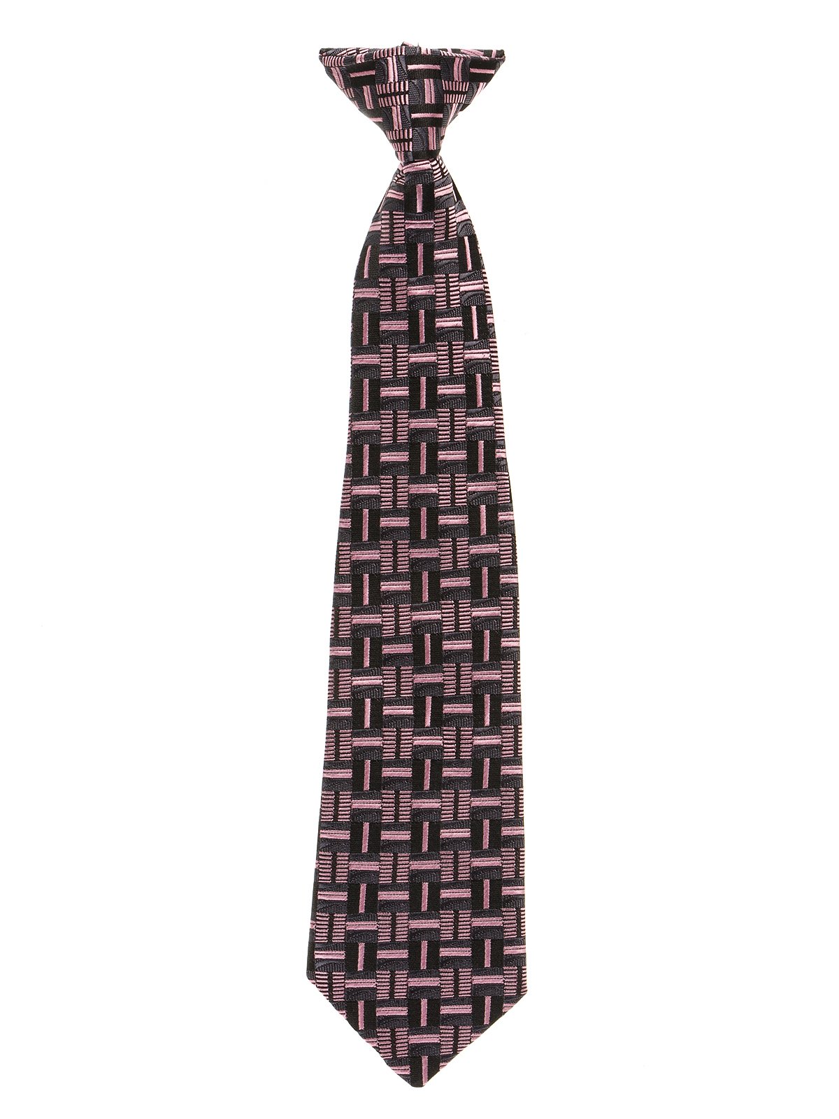 Краватка чорна в принт | 2496083