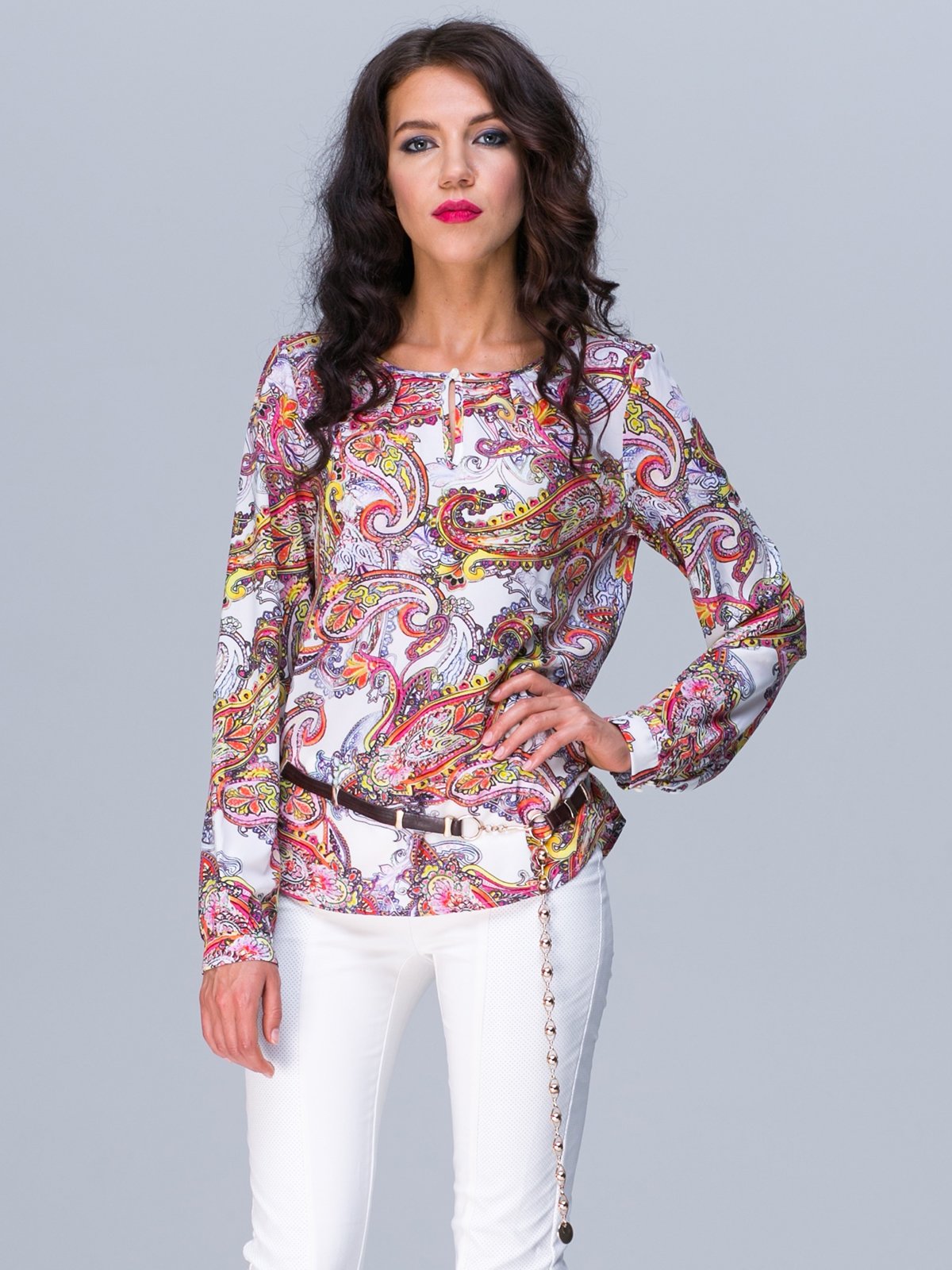 Блуза асбтрактной расцветки | 2564963