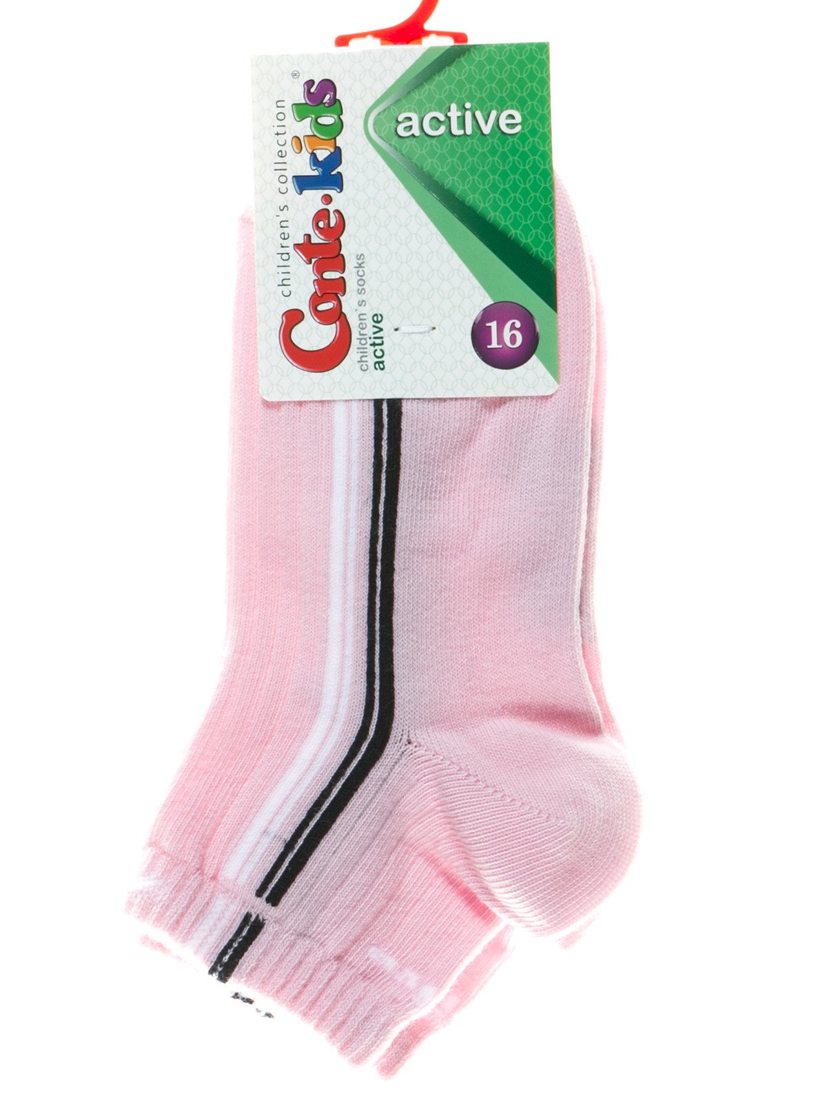 Шкарпетки рожеві з смужками | 2624689