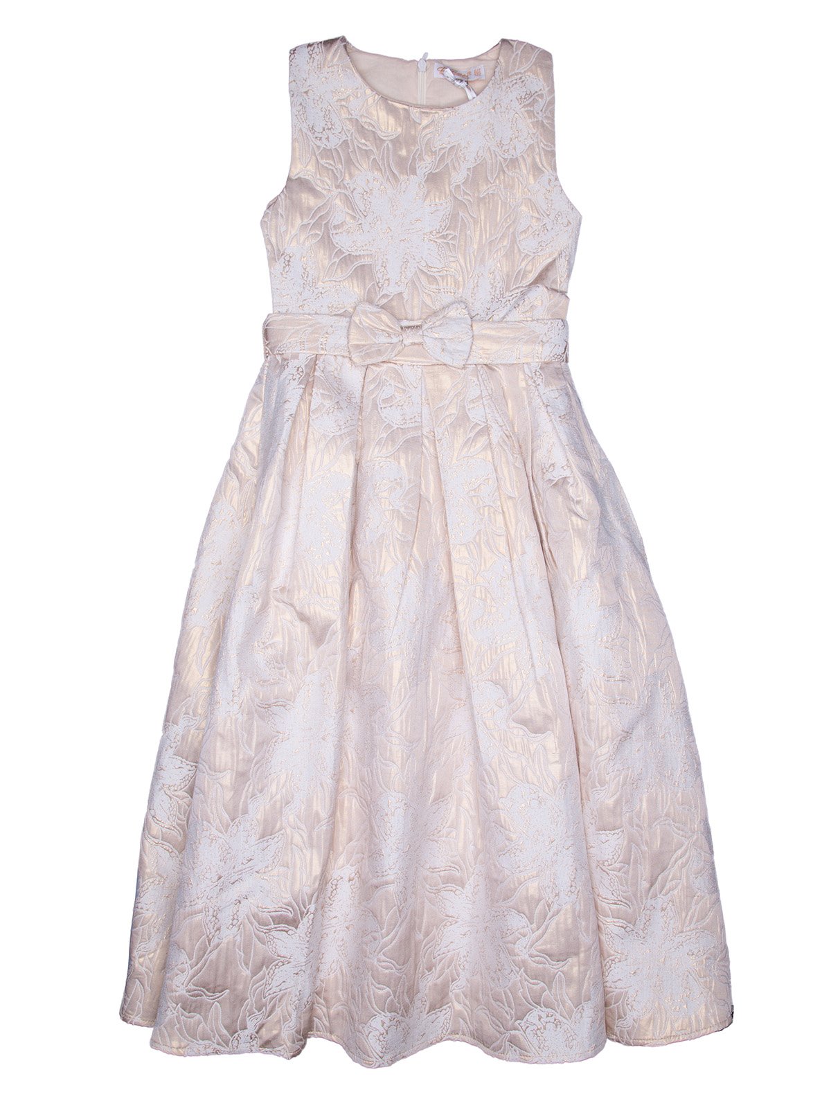 Сукня біло-золотистого кольору в квітковий принт | 2732997