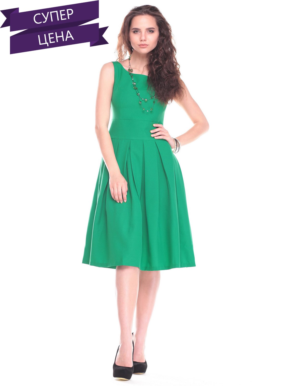 Сукня-сарафан зелена | 2648583