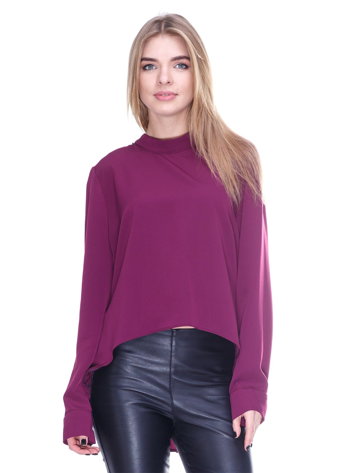 Блуза фіолетова з декором | 2706041