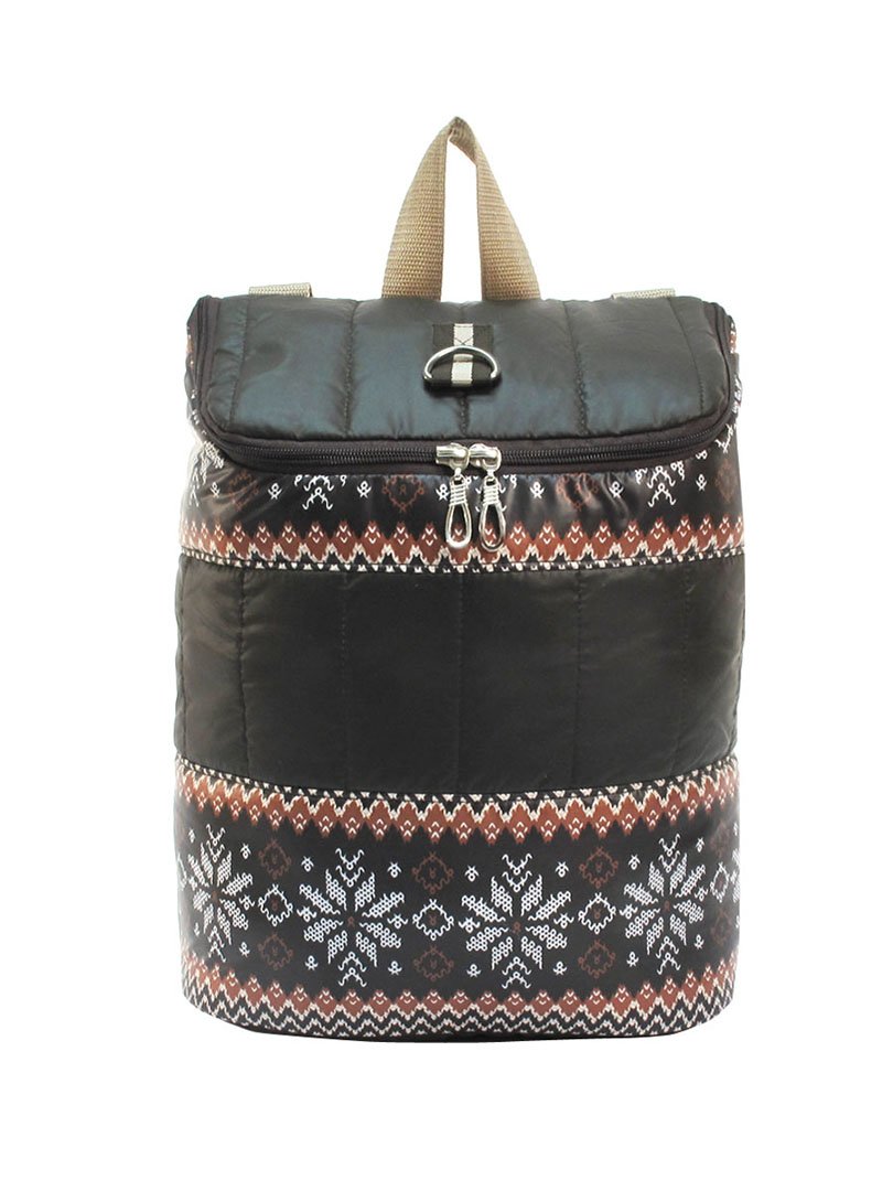 Рюкзак коричневий з орнаментом | 2854914