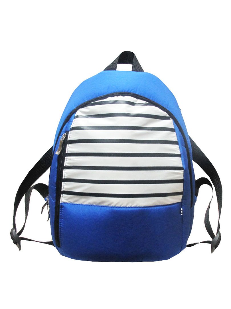 Рюкзак чорно-синій в смужку | 2854993