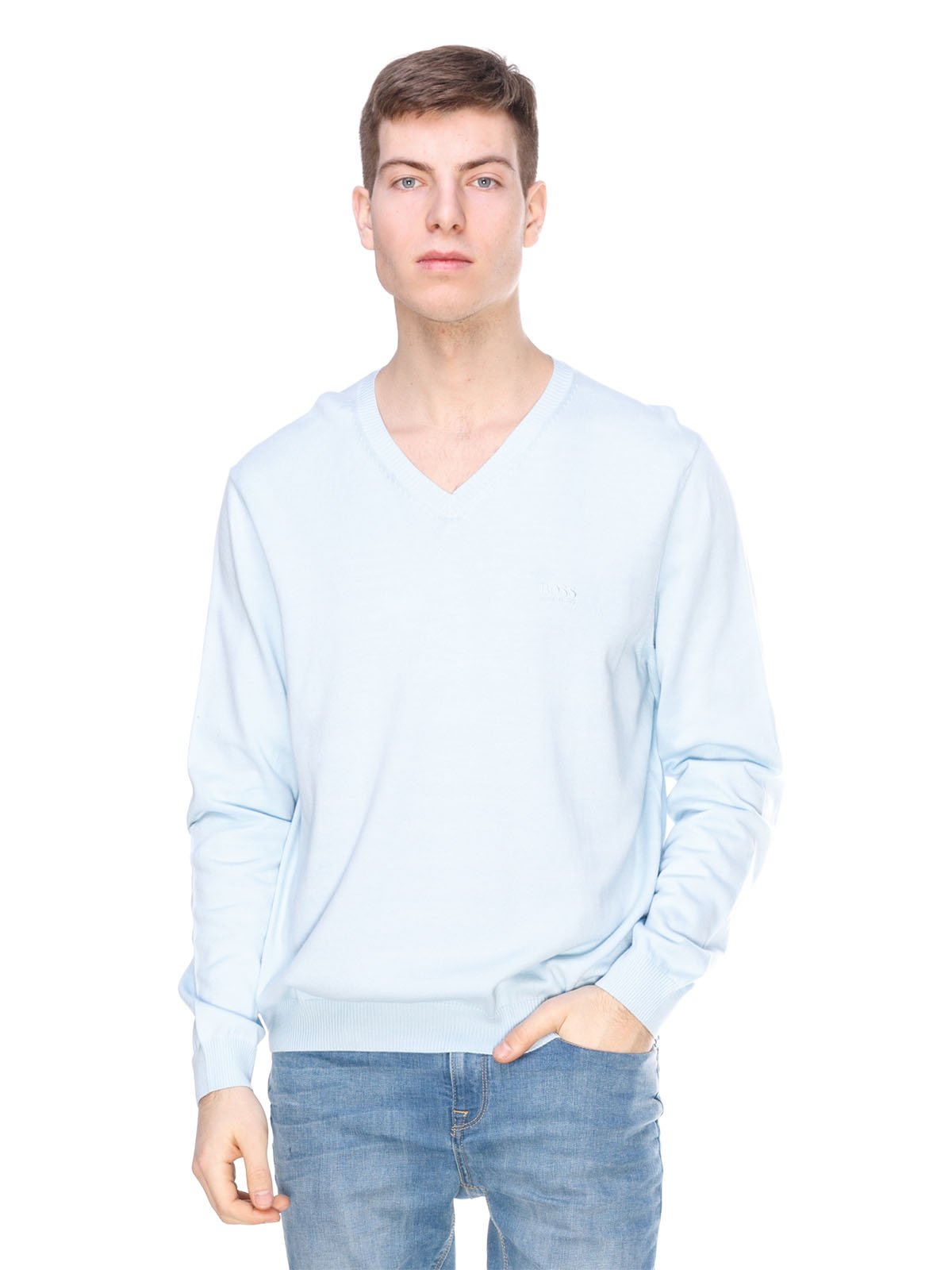 Пуловер блакитний | 1392228