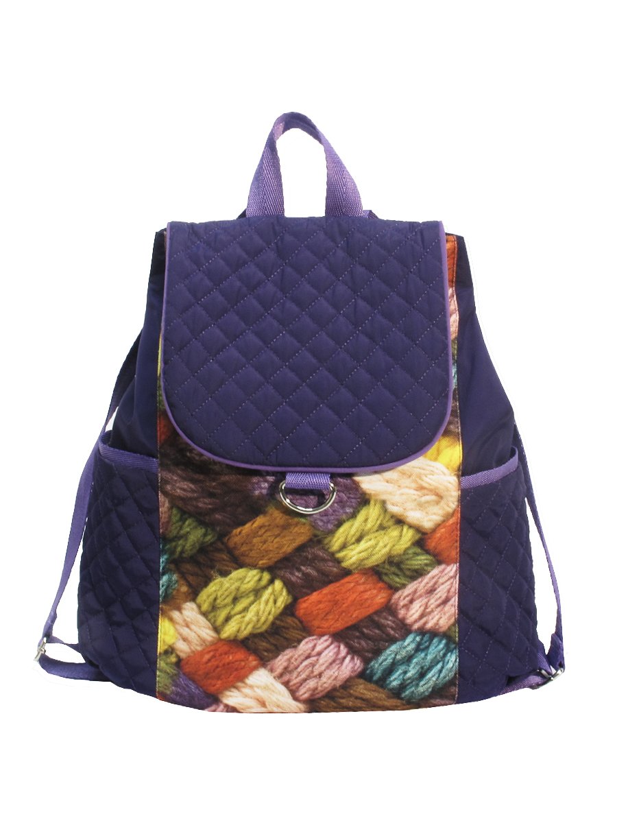 Рюкзак фиолетовый с принтом | 2839773