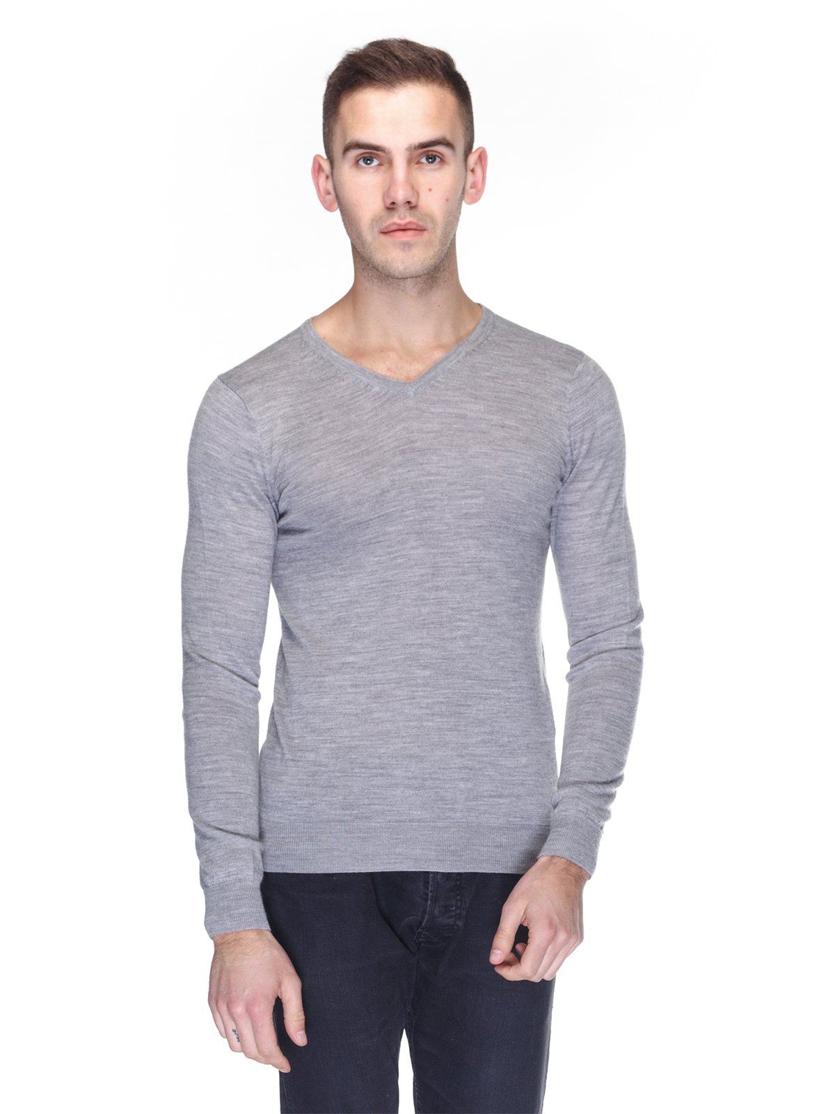 Пуловер серый | 3083024