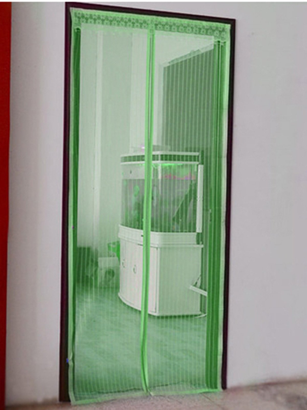 Дверна антимоскітна сітка на магнітах (зелена) | 3201106