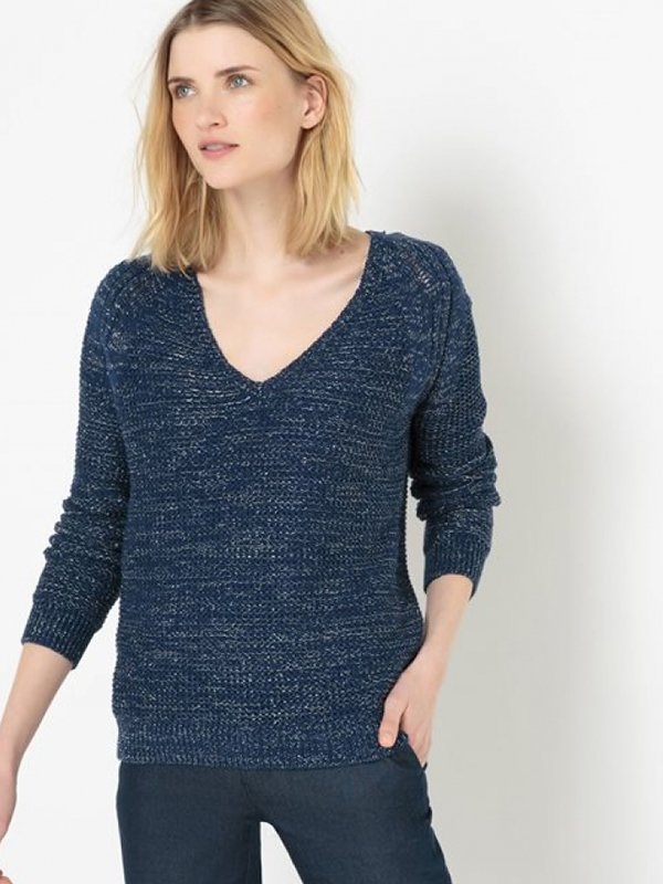 Пуловер темно-синий | 3206109