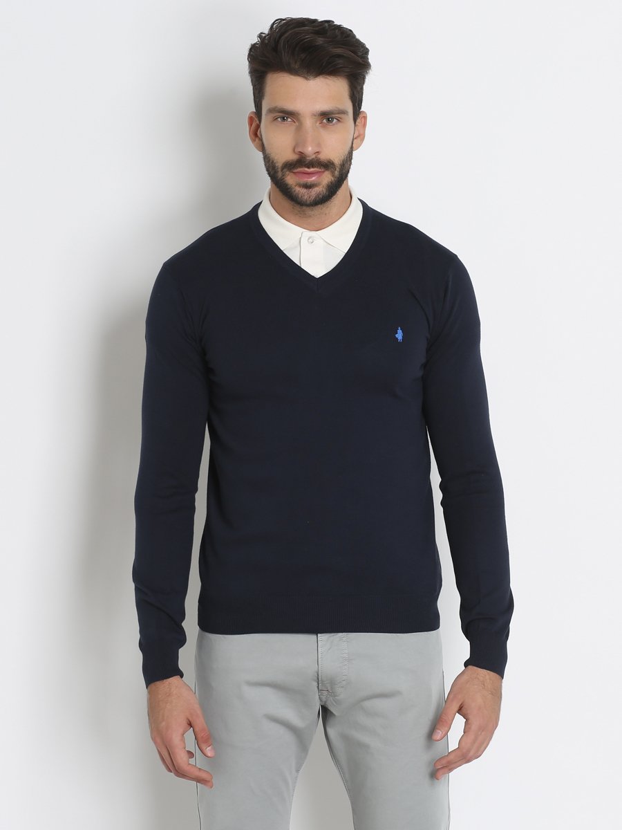 Пуловер темно-синий | 3234495