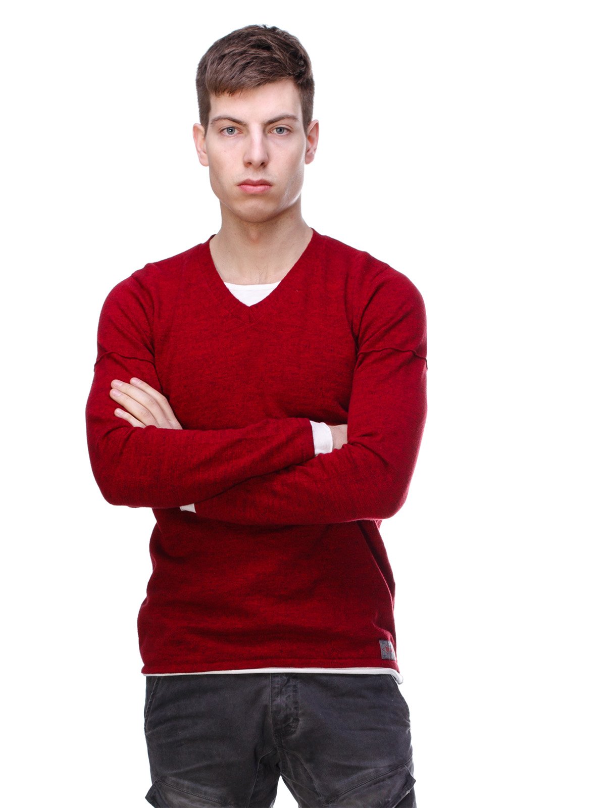 Пуловер червоний | 3230775