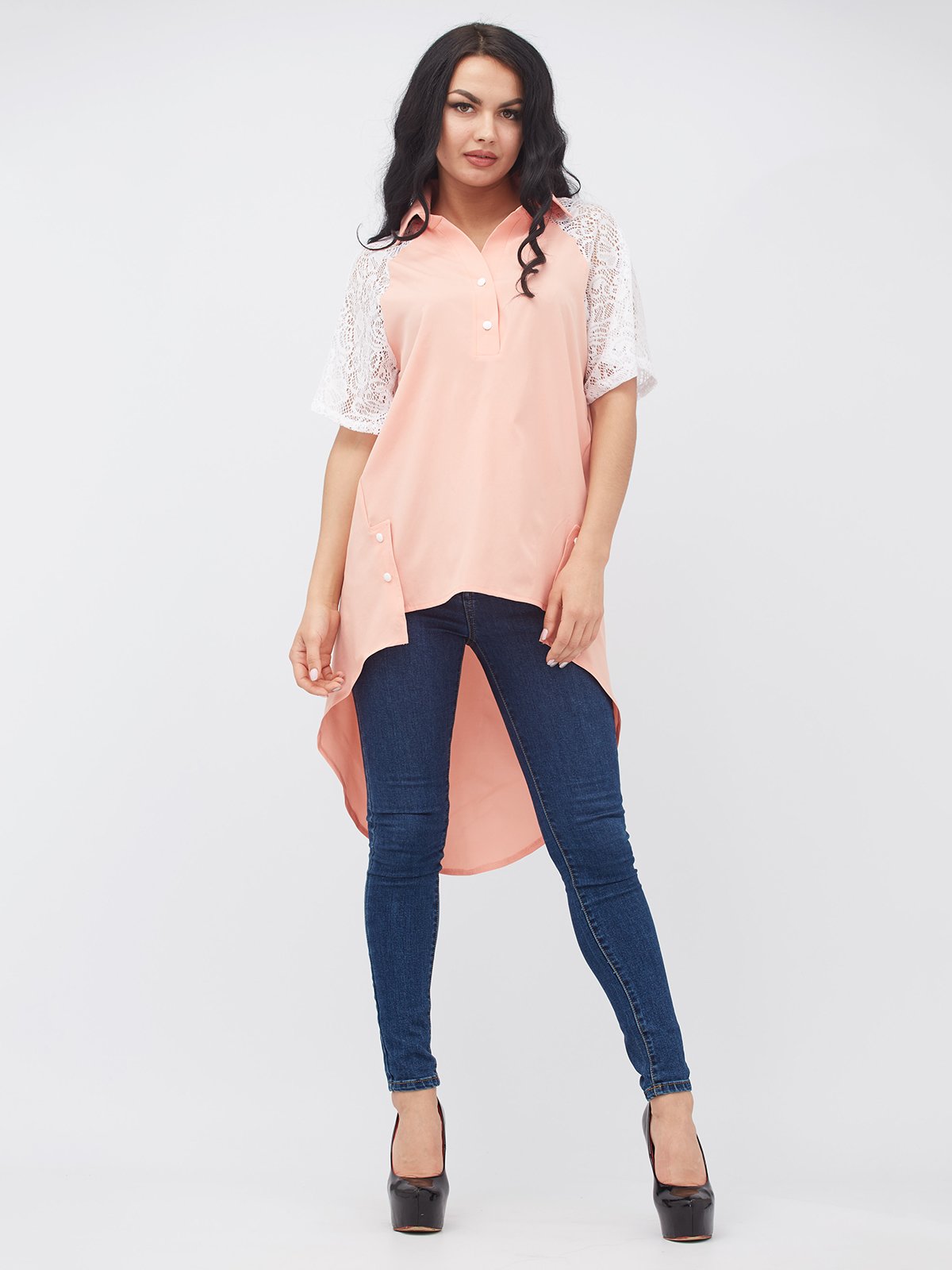 Блуза персикового цвета | 3381299