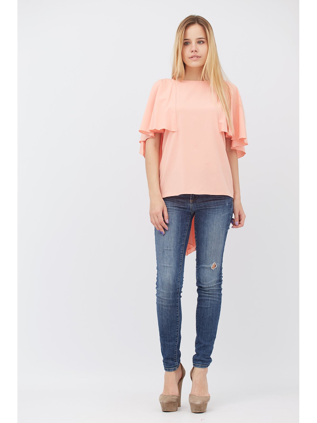Блуза персикового цвета | 3407986
