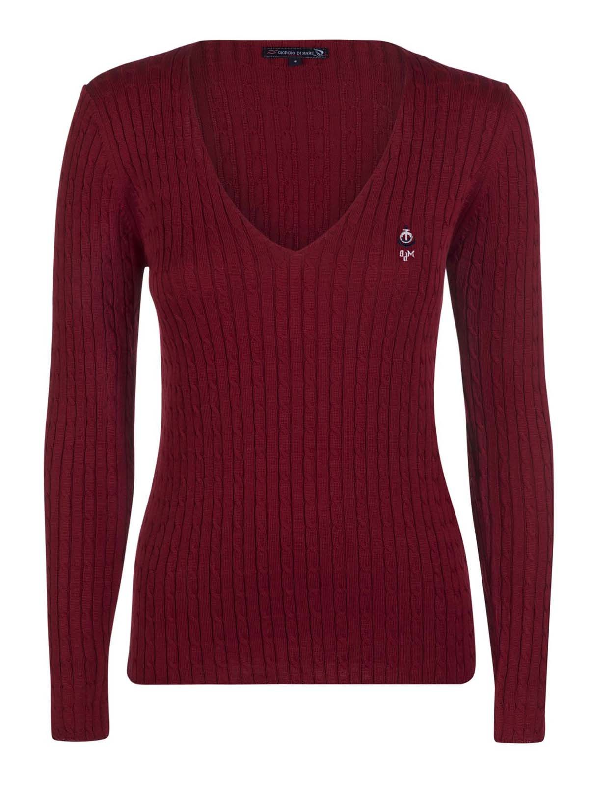 Пуловер бордовий | 3420929
