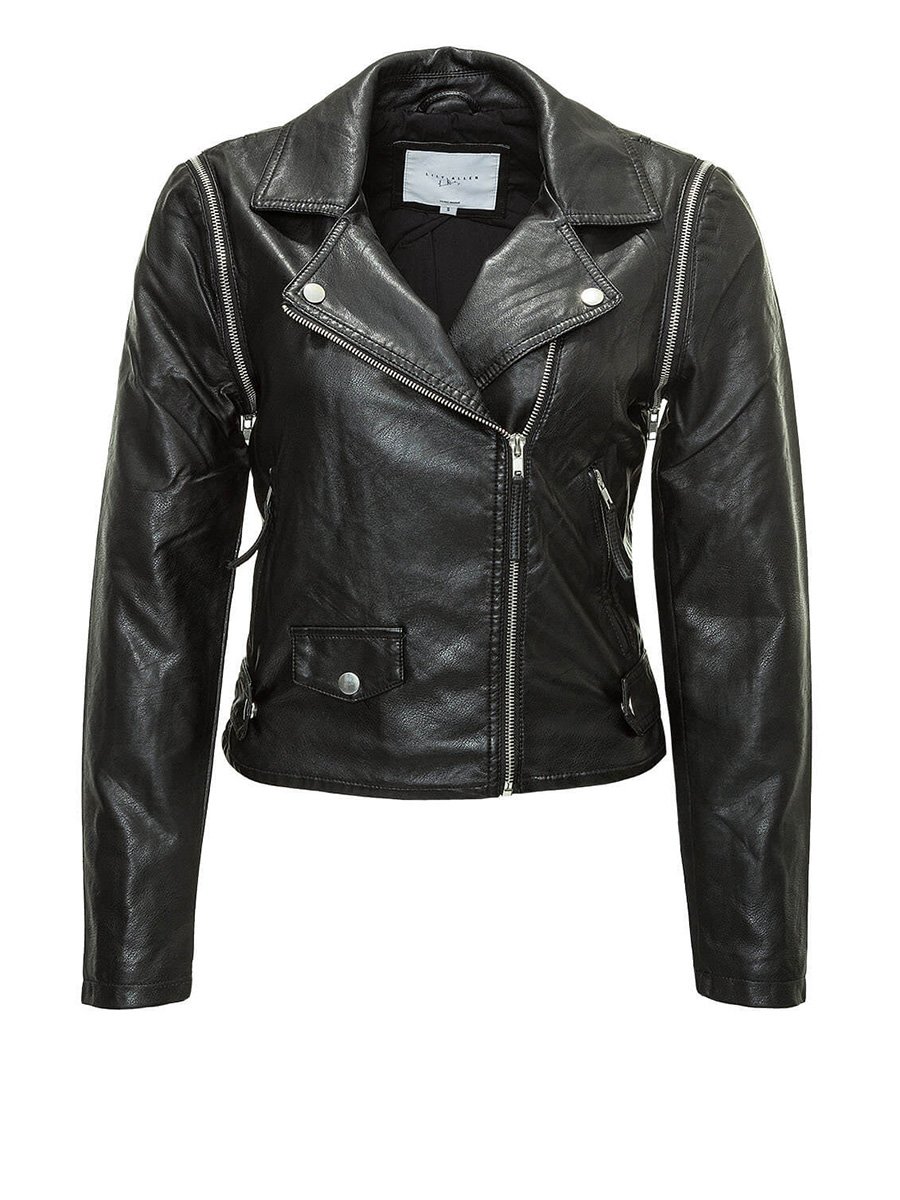 Куртка черная со съемными рукавами | 3501899