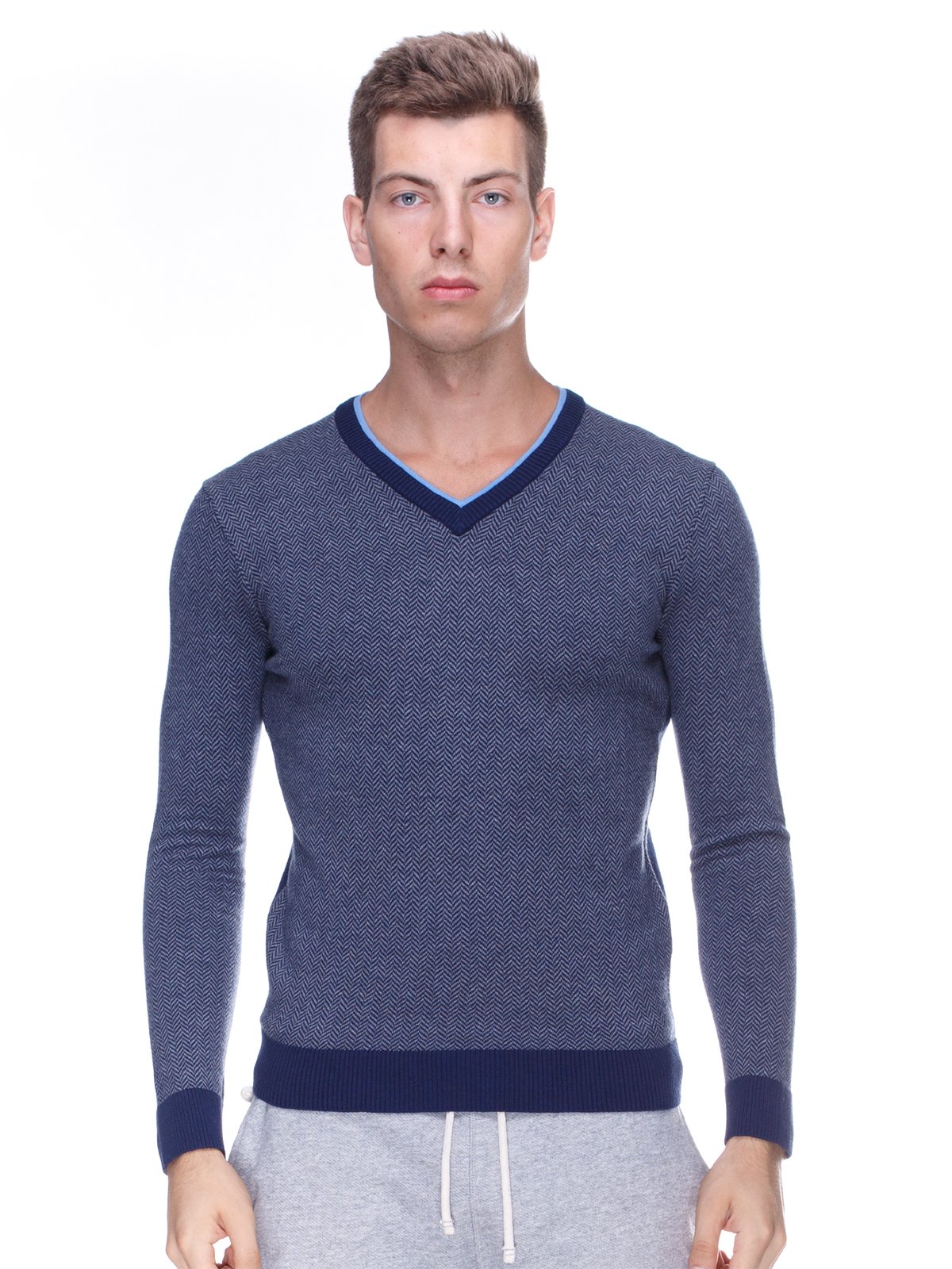 Пуловер синій | 3520281