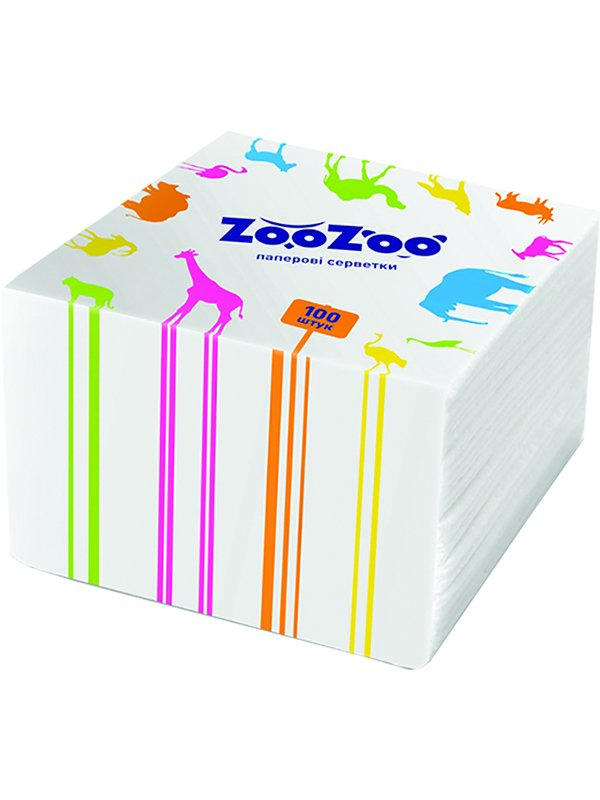 Серветки столові ZooZoo (100 шт.) | 3533399
