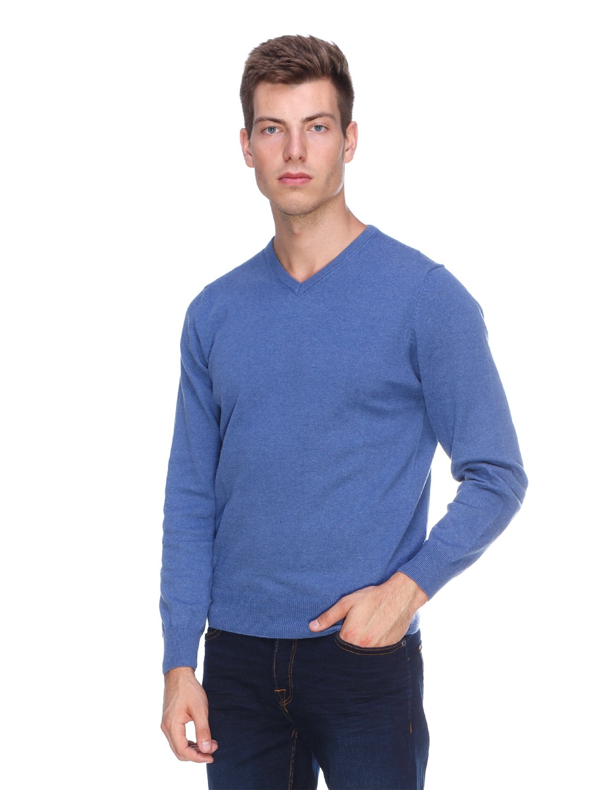 Пуловер блакитний | 1440675