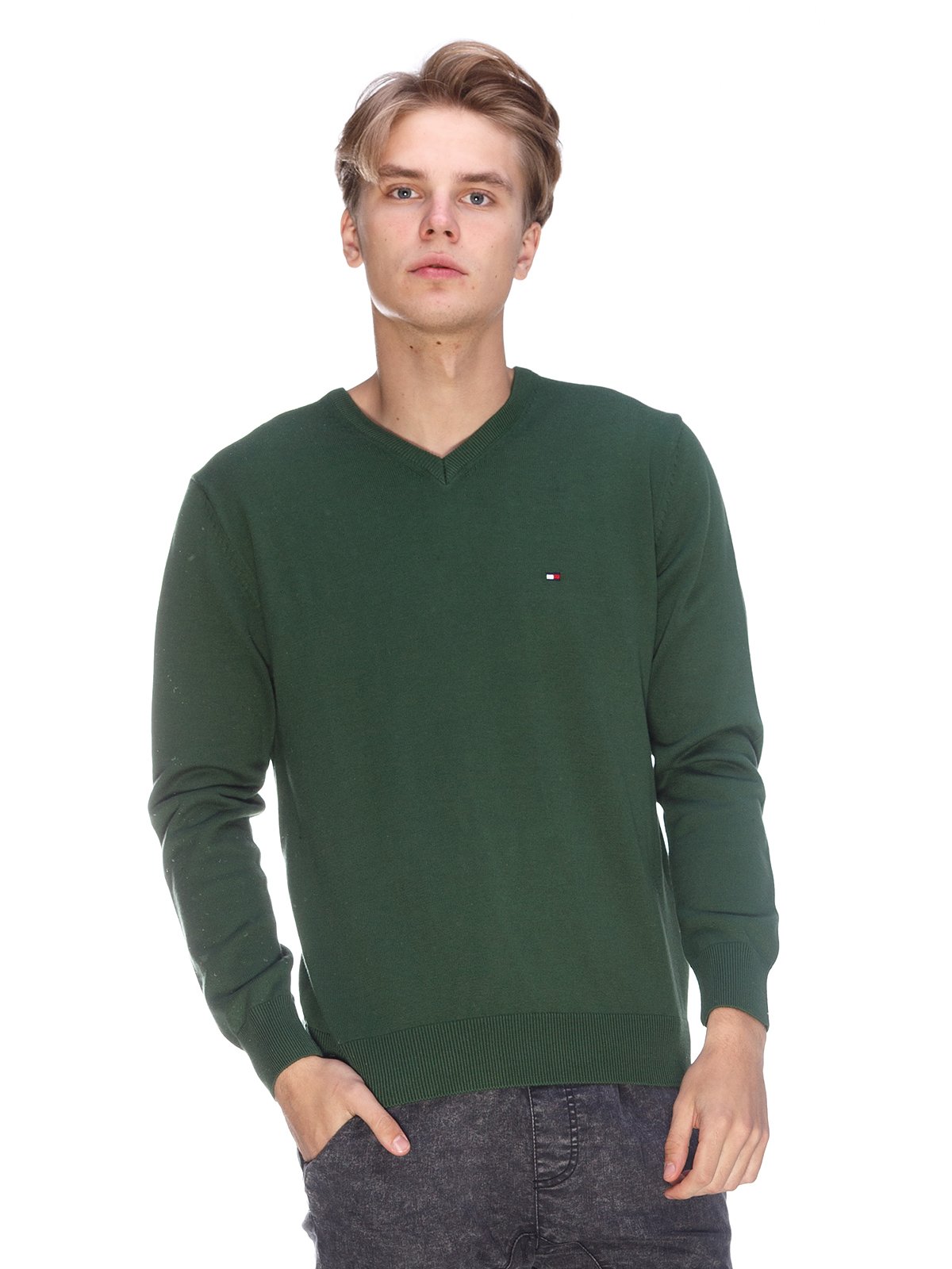 Пуловер зеленый | 3636180