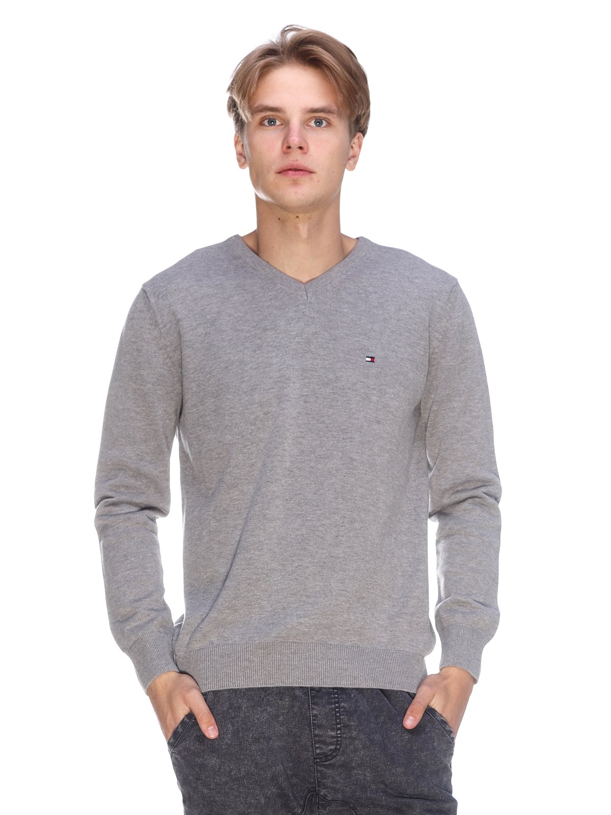 Пуловер серый | 3636179