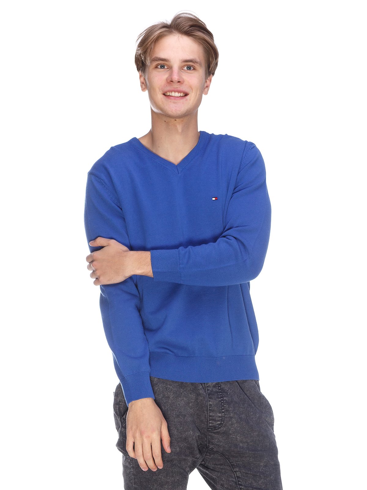 Пуловер цвета электрик | 3636181