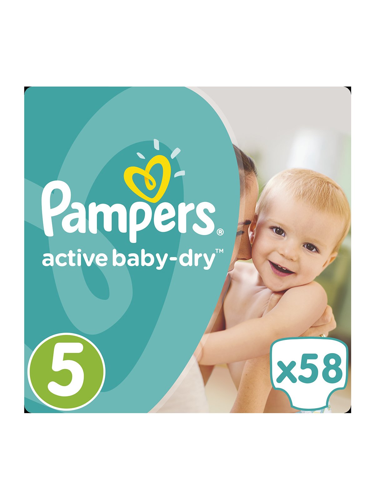 Подгузники Active Baby-Dry - размер 5 (Junior) 11-18 кг (58 шт.) | 3670148
