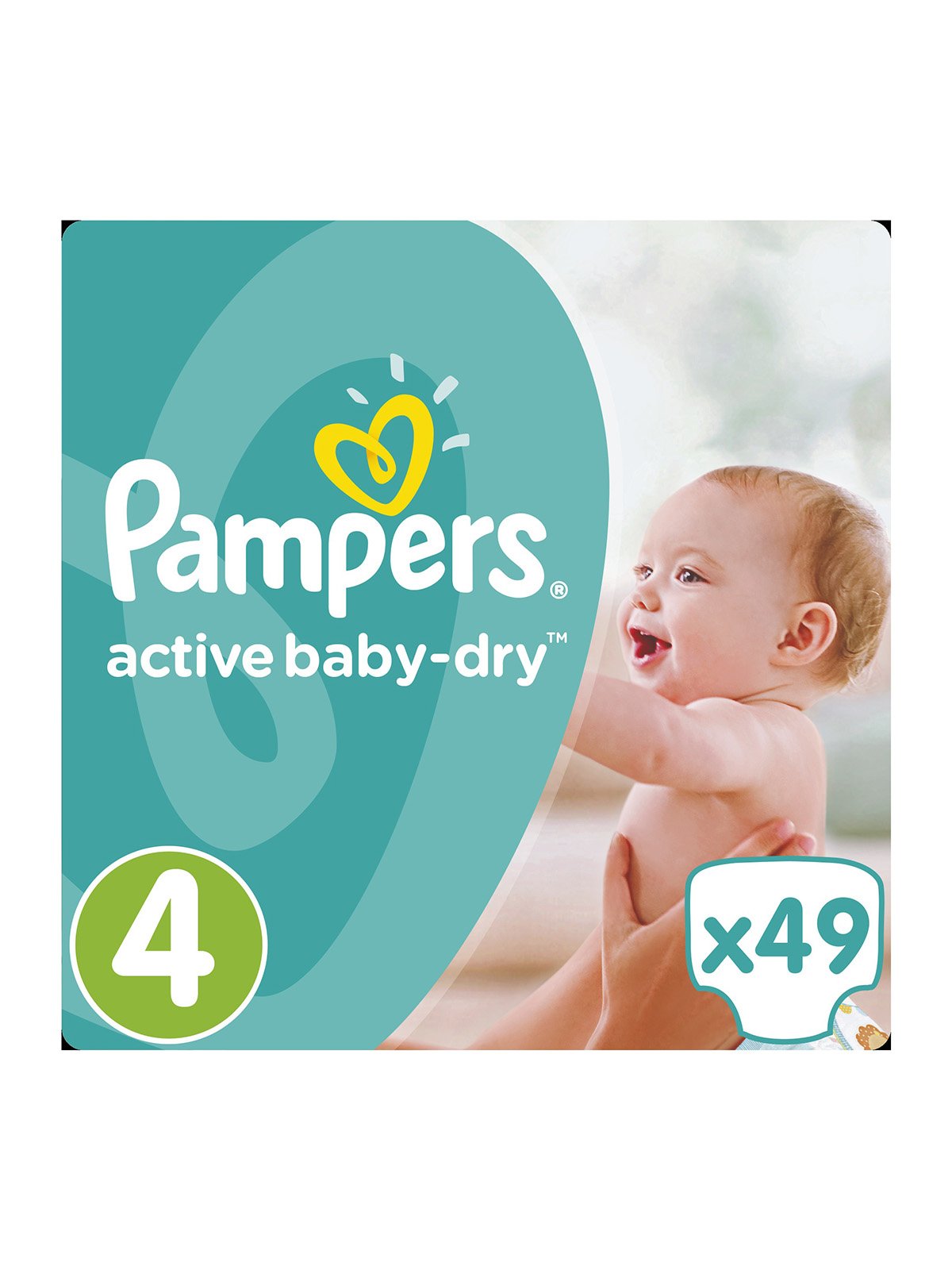 Подгузники Active Baby-Dry - размер 4 (Maxi) 8-14 кг (49 шт.) | 3670152