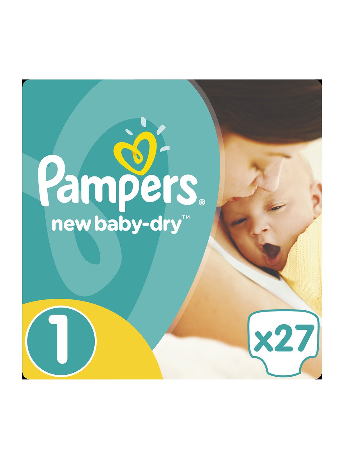 Підгузки New Baby-Dry - розмір 1 (для новонароджених) 2-5 кг (27 шт.) | 3670164