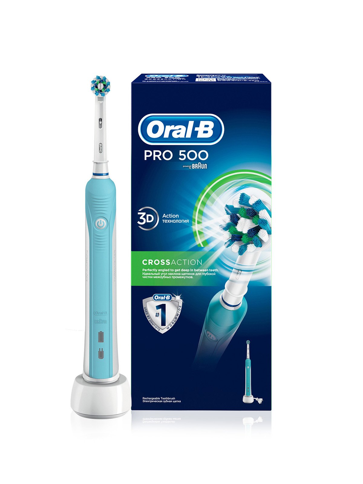 Электрическая зубная щетка Professional Care 500 СrossAсtion от Braun | 3670740