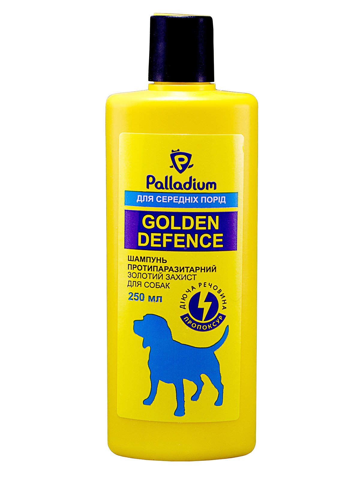 Шампунь серии «Золотая защита» противопаразитарный для собак средних пород (250 мл) | 3687682