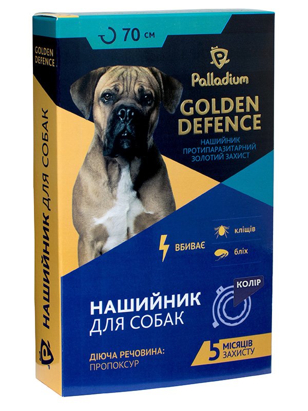 Ошейник противопаразитарный (пропоксур) для собак синий (70 см) | 3687688