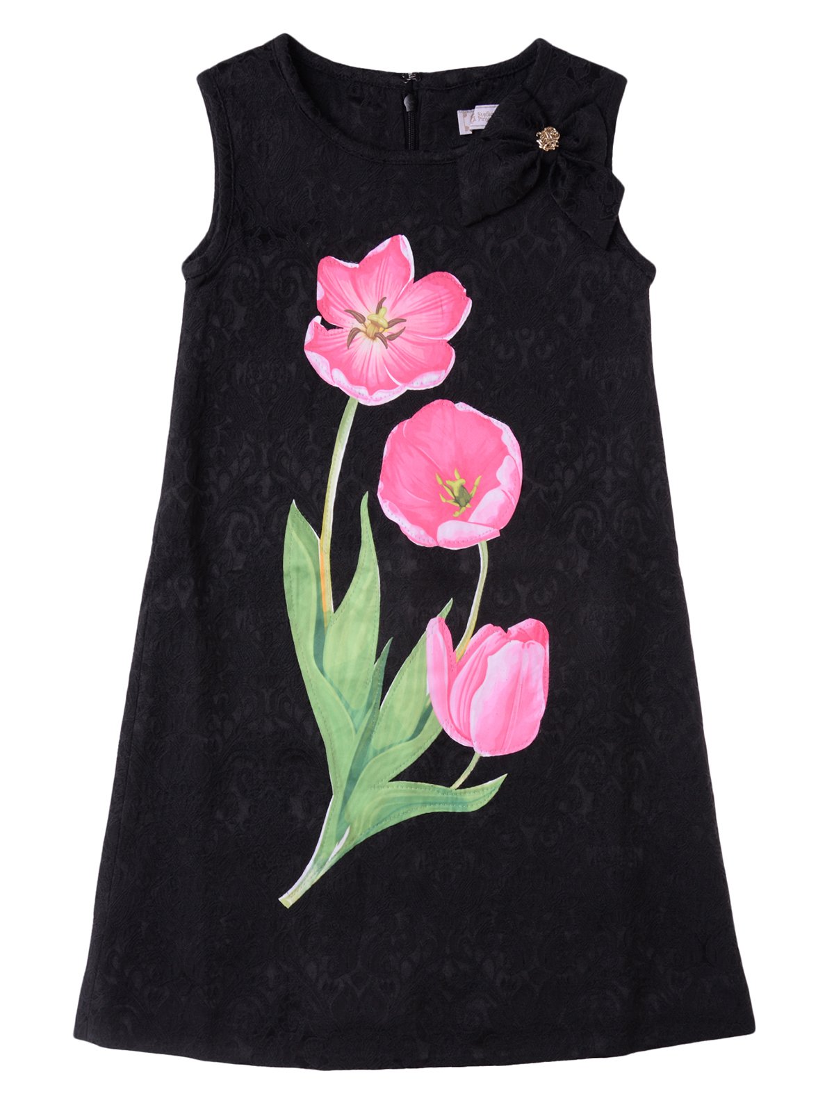 Сукня чорна в квіти | 3716945